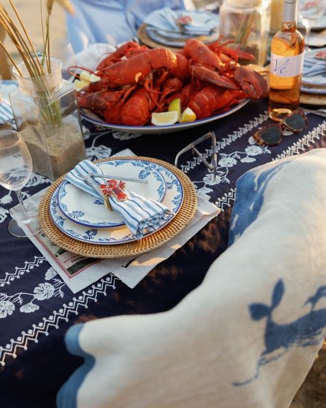 Setting the table one last time as we watch the sun set on a perfect Nantucket summer 🦞🌅 #fancyfordays #forlazydays #fornow #nantucket Nantucket Food, Nantucket Party, Lobster Party, Bbq Rehearsal Dinner, Nantucket Summer, Setting The Table, Fish Fry, One Last Time, Sun Set