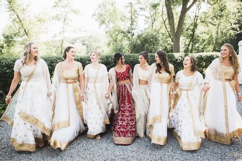 Anand Karaj | Sikh Wedding | Indian Bride & Bridesmaids Bengali Bridesmaid, Sikh Bridesmaids Outfits, Desi Bridesmaids, Indian Wedding Bridesmaids, Bridesmaid Indian, Indian Bridal Party, Bridesmaid Suits, Indian Bridesmaids, Bridesmaid Pictures