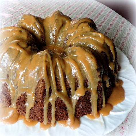 Applesauce Spice Cake, Brown Sugar Fudge, Spiced Applesauce, Pound Cake Recipes Easy, Mini Bundt, Caramel Glaze, Holiday Sweets, Applesauce Cake, The English Kitchen