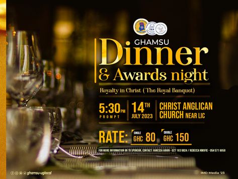 Dinner Night Flyer Design, Dinner Poster Design, Gala Flyer, Dinner Design, Gold Texture Background, Church Poster Design, Dinner Night, Buffet Design, Awards Night