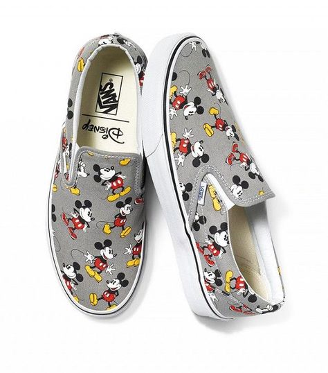 The+Cute+New+Collaboration+Street+Style+Stars+Love+via+@WhoWhatWear Vans Disney, Cute Disney Outfits, Disney Vans, Tenis Vans, Sneaker Magazine, Disney Shoes, Young At Heart, Painted Shoes, Vans Sneakers