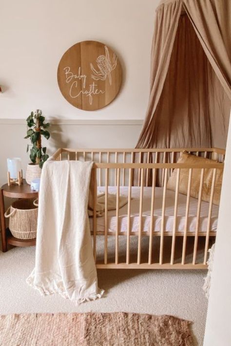 You've chosen the perfect crib for the nursery, but what about the space above the crib? The wall above the crib presents a huge opportunity to take your nursery to the next level. We've rounded up the best ways to decorate above the crib and make a stylish statement. Nursery Feature Wall, Magical Kids Room, Stunning Nursery, Bold Nursery, Dark Nursery, Crib Wall, Nursery Accents, Wood Crib, Nursery Accent Wall