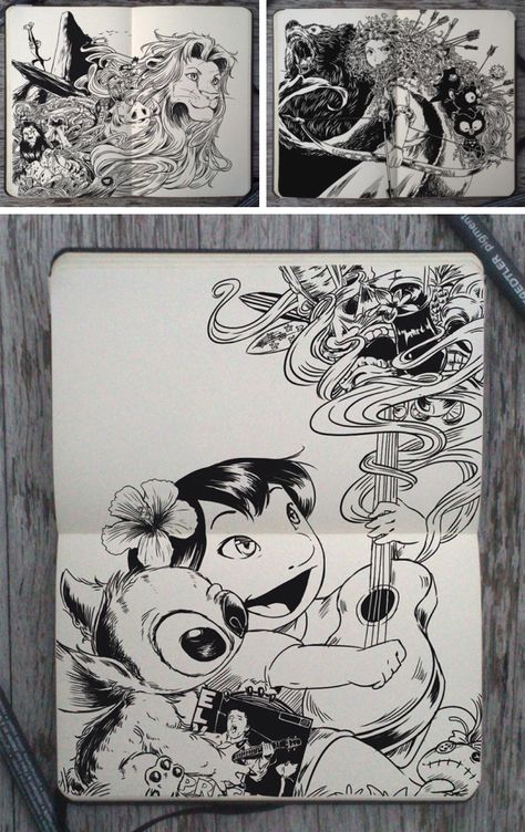 Stitch Poster, Poster Sketch, Gabriel Picolo, Doodles Bonitos, Lilo Und Stitch, 90s Cartoons, Lilo E Stitch, Art Video, Disney Lilo