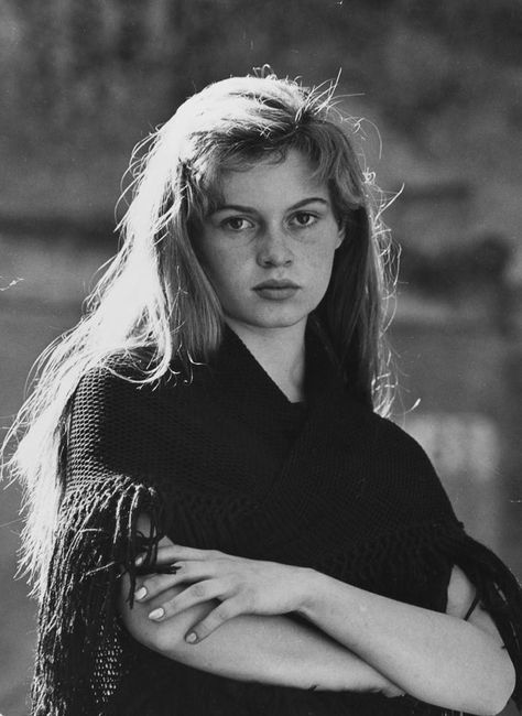 Brigitte Bardot Brigitte Bardot, A Woman, Black And White, Hair, White, Black