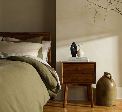 How do you style your nightstand? We love to pair ours with functional decor to enhance the natural beauty of the piece. All made using solid wood, explore our nightstand collection! 🤍 #nightstand #decor #bedroomstyling Nightstand Decor, Functional Decor, The Natural, Natural Beauty, Solid Wood, Bedroom, Wood, Quick Saves, Beauty