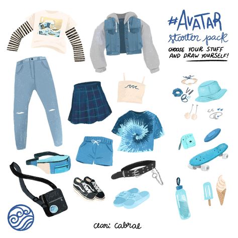 Water Tribe Aesthetic Outfit, Atla Outfit Ideas, Avatar The Last Airbender Inspired Outfits, Atla Fashion, Draw Yourself, Avatar Legend Of Aang, Drawing Things, Water Tribe, The Time Has Come