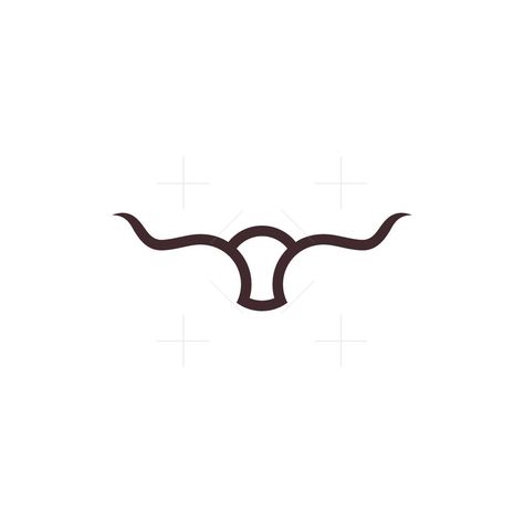 Minimal Longhorn Logo for sale. Longhorn logo. Modern, simple and unique ready made longhorn animal. The design conveys Texas, Tejas, herd,  stylish, luxury, elegant, exclusive, expensive and professional. This signet is suitable for beef and fresh meat supply, farm, ranch, clothing, wear, apparel, accessories, wealth management, outdoors brand, capital, ventures, investments and financial. The symbol itself will looks nice as social media avatar and website or mobile icon. Buffalo Skull Tattoo, Longhorn Clipart, Toro Logo, Longhorn Tattoo, Open Abayas, Turkey Clothes, Buffalo Logo, Cow Logo, Cow Tattoo