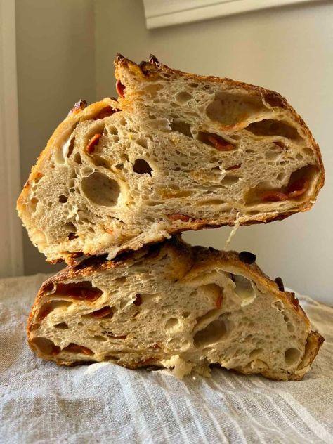 Stuffed Sourdough Archives - Acts Of Sourdough Cinnamon Crunch Topping, Banana Sourdough, Onion Loaf, Banana Bread Cinnamon, How To Make Pepperoni, Soft Sourdough Bread, Crunch Topping, Bread Cinnamon, Sourdough Loaf