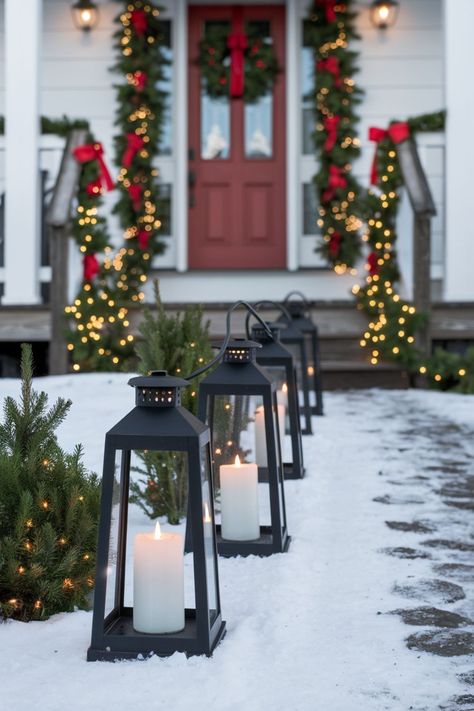 18 Gorgeous Christmas Front Porch Decorating Ideas Christmas Front Porch Decorating Ideas, Front Porch Decorating Ideas, Paint Organization, Porch Decorating Ideas, Twitter Design, Christmas Front Porch, Front Porch Decorating, Gorgeous Christmas, Christmas Door Decorations