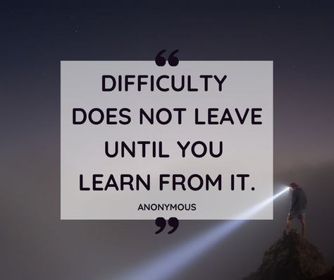 🌿 "Difficulty does not leave until you learn from it." We’ve all faced challenges that seem to stick around longer than we’d like. But what if these difficulties are here for us, not against us? Each hardship we encounter holds a lesson, a message, a mirror reflecting something we need to see, heal, or embrace. The longer we resist or avoid it, the more persistent it becomes. 🌱 What if instead of asking, "Why is this happening to me?" we asked, "What is this trying to teach me?" 🌱 #Thinka... Lifting Quotes, Ways Of Seeing, What If, Life Lessons, Meditation, Inspirational Quotes, Healing, Quotes