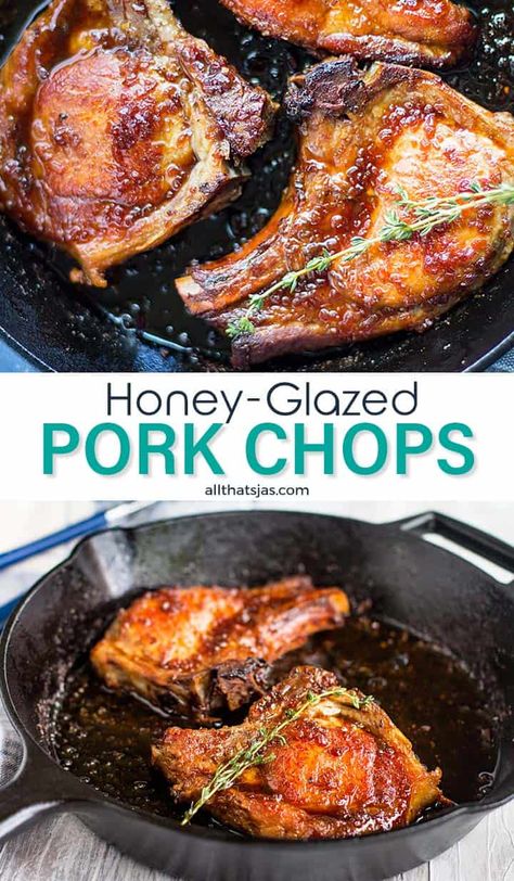 Baked Pork Recipes, Chop Meat Recipes, Honey Glazed Pork Chops, Honey Pork Chops, Smoked Pork Chops, Easy Baked Pork Chops, Baked Pork Chops Oven, Recipes Pork, Easy Pork Chop Recipes