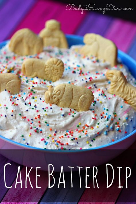 Cake Batter Dip Recipe Pot Luck Ideas, Easy Dessert Dips, Pepperoni Dip, Cake Batter Dip, Mousse Au Chocolat Torte, Cheesecake Dip, Sweet Dips, Dessert Simple, Funfetti Cake