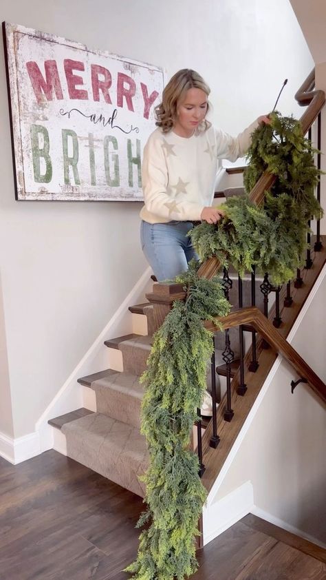 118K views · 4.1K reactions | Kati Nairn | Beyond Gray on Reels | Global Genius · Deck The Halls (Jazz) Kati Nairn, Staircase Garland, Ornament Garland, Store Shelves, Christmas Decorations For The Home, Secrets Revealed, Zip Ties, Deck The Halls, Ball Ornaments