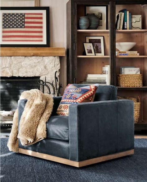 The Fall Lookbook Modular Sectional Pottery Barn, Pottery Barn Aubrey Wall Bookcase, Pottery Barn Baldwin Sectional, Pottery Barn Leather Sectional, Wallingford 7-piece Leather Modular Sectional With Ottoman, Construction Crafts, Small Space Solutions, Leather Dining, Bath Furniture