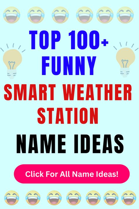 Looking for funny Smart Weather Station names? Check out our list of top 100+ funny Smart Weather Station name ideas in our blog post! Anemometer, Storm Surge, Hail Storm, Going To Rain, Weather Station, All Names, Meteorology, Name Ideas, The Wiz