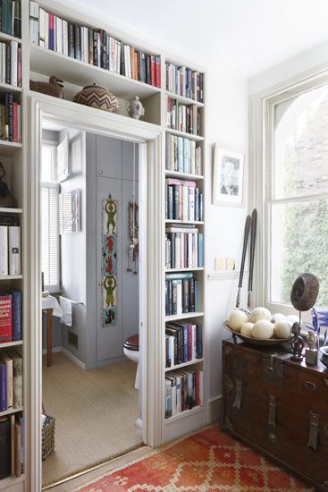 i have no place in my house for a book shelf, then I had an amazing idea!...perfect for my living room. even has a little window bench right next to the doorway. def doing this. Bookcase Above Door, Bookshelf Doorway, Bookcase Doorway, Book Shelving, Hidden Room, Copper Collection, Window Bench, Snug Room, Bookcase Wall