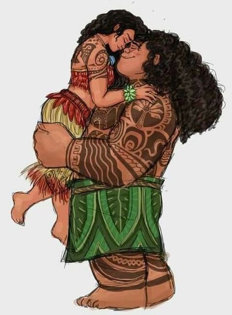 Maui And Moana Ship, Moana X Maui, Maui X Moana Fanart, Moana Fan Art, Moana And Maui, Disney Moana Art, Maui Moana, Moana Maui, Disney Au