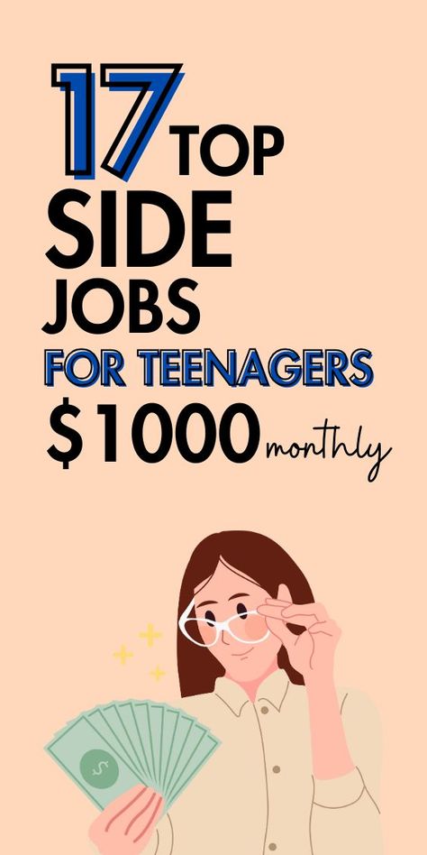 Looking for ways to make money as a teen? From babysitting to selling crafts online, explore 17 side hustles perfect for teenagers to earn money while having fun! Side Hustles For Teens, Selling Crafts Online, Start Online Business, Teen Money, Best Online Jobs, Jobs For Teens, Making Extra Cash, Side Jobs, Financial Education