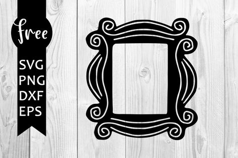 Friends Svg Free, Friends Door Frame, Silhouette Cameo Shirt, Free Silhouette Designs, Friends Svg, Friends Picture Frame, Cricut Supplies, Cricut Explore Projects, Free Friends