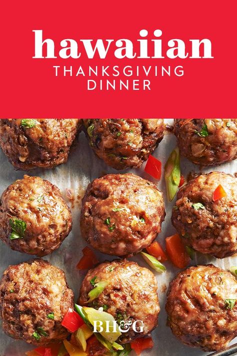 Tropical Thanksgiving Recipes, Hawaii Thanksgiving Recipes, Hawaiian Christmas Dinner, Hawaiian Thanksgiving Recipes, Hawaiian Christmas Food, Hawaiian Thanksgiving, Tropical Thanksgiving, Thanksgiving Menu Printable, Thanksgiving Menu Planner