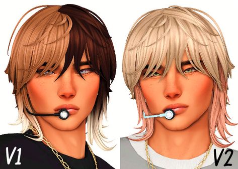 im baby! welcome! Split Dye Sims 4 Cc, Sims 4 Split Hair, Sims 4 Split Dye Hair Cc, Split Dye Hair, Split Dye, Baby Welcome, Split Dyed Hair, Hair Male, Dye Hair