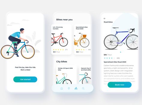 Ride Sharing App Website, Bike App Design, Bicycle Website Design, Public Transportation App Design, Travel Mobile App Design, Cycling App, Bike Rental, City Bike, Mobile Ui