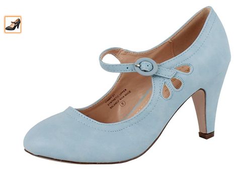 Pale Blue Heels, Mary Jane Boots, Pale Blue Shoes, High Heel Oxford Shoes, Flapper Shoes, Blue Shoes Women, High Heel Oxfords, Vintage Inspired Shoes, Blue Heels