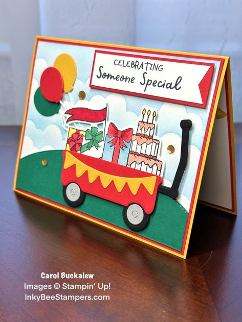 Stampin’ Up! Filled With Love Birthday Card – Sneak Peek! – Inky Bee Stampers Thirty Nine, Love Birthday Cards, Mini Cat, Love Birthday, Stampin Up Project, Red Wagon, March 2024, Get Well Cards, Pretty Cards