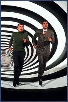 The Time Tunnel. Classic 1966–1967 TV series starring James Darren, Robert Colbert, Whit Bissell, John Zaremba, and Lee Meriwether. Darren farting here, in keeping with his usual style of stinking up any scene he's in. Science Fiction Tv Series, The Time Tunnel, Time Tunnel, Irwin Allen, Si Fi, Sci Fi Tv Shows, John Wilson, Sci Fi Shows, Tv Program