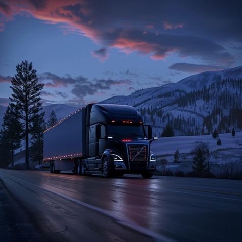 Photo photo of a semi truck driving on a... | Premium Photo #Freepik #photo Semi Truck, Truck Driver, Semi Trucks, Stock Photos, Trucks