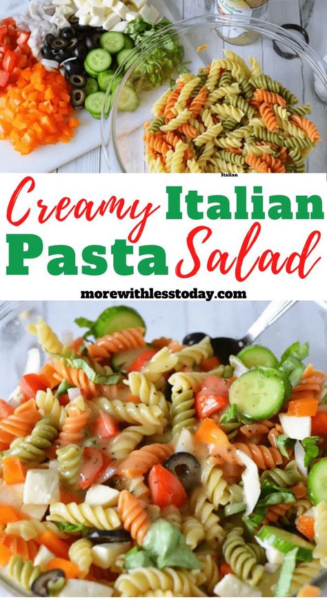 Winter Couscous, Recipes Couscous, Strawberries Salad, Creamy Italian Pasta, Recipes Strawberries, Creamy Italian Pasta Salad, Creamy Italian Dressing, Recipes Tuna, Recipes Spinach