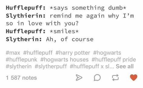 Hufflepuff Couple, Slytherin And Hufflepuff Couple, Slytherin Couple, Hogwarts Founders, Hufflepuff Slytherin, Slytherin And Hufflepuff, Harry Potter Comics, Harry Potter Houses, Harry Potter Headcannons