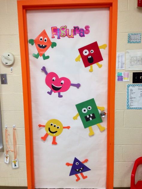 Shapes door Decoration For Classroom, Door Decoration, Decor Crafts, Door Decorations, Arts And Crafts, Holiday Decor, Frame, Quick Saves, Color