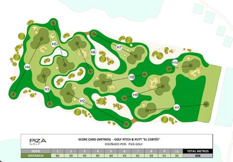 Small Golf Course, Mini Golf Course Design, Golf Course Design, Pub Golf, Golf Camp, Putt Putt Golf, Top Golf Courses, Camping Planning, Adventure Golf