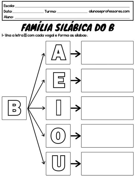 Atividades De Alfabetização : Atividades Com Ba Be Bi Bo Ba Be Bi Bo Bu, Letter Worksheets, School Activities, Bar Chart, Activities For Kids, The Internet, Education