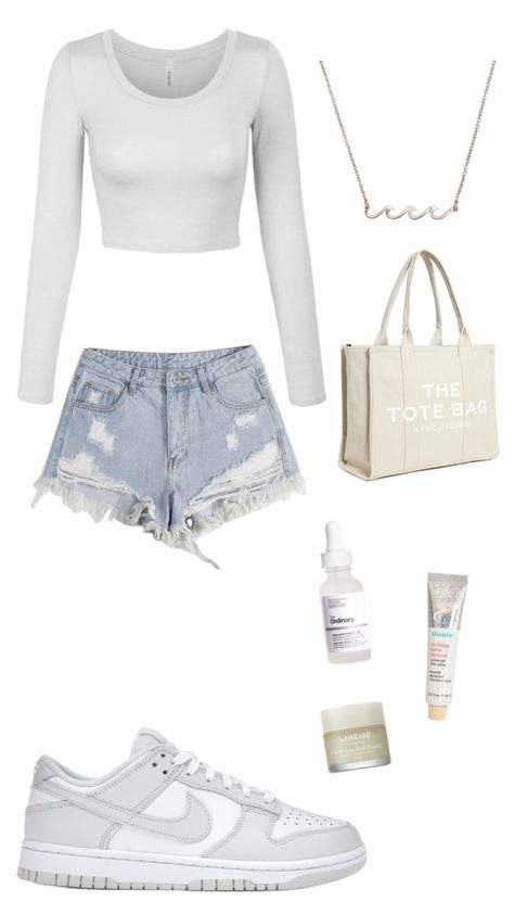 Preppy Summer Outfits, Casual Preppy Outfits, Trendy Outfits For Teens, Cute Lazy Day Outfits, Cute Preppy Outfits, White Outfit, Easy Trendy Outfits, Simple Trendy Outfits, Looks Chic