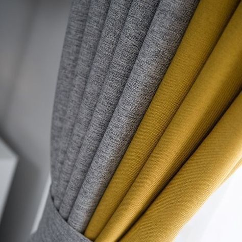 Curtains For Grey Bedroom, Blue And Yellow Curtains, Curtains Bedroom Blackout, Yellow Curtains Bedroom, Yellow And Grey Curtains, Yellow Curtains Living Room, Blue Grey Curtains, Mustard Yellow Curtains, Curtain Designs For Bedroom