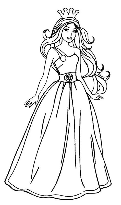 Barbie Princess Coloring Pages - Best Coloring Pages For Kids Printable Barbie, Free Barbie, Disney Princess Colors, Barbie Drawing, Disney Princess Coloring Pages, Barbie Coloring Pages, Barbie Coloring, Summer Coloring Pages, Thanksgiving Coloring Pages