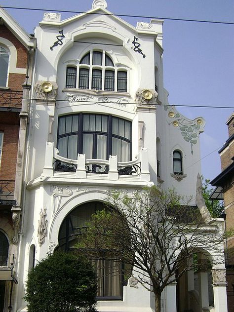 Art Nouveau House, Nouveau Architecture, Art Nouveau Architecture, Antwerp Belgium, Art Nouveau Design, Barbie Dream House, April 27, Free Travel, History Design