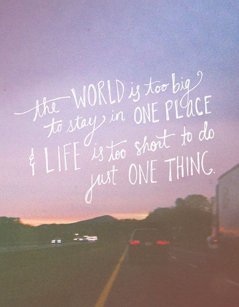 The world is too big to stay in one place - travel and adventure quote Haruki Murakami Quotes, Best Travel Quotes, Journey Quotes, Life Is Too Short, Adventure Quotes, Friedrich Nietzsche, Quotes About Moving On, Arbonne, A Quote