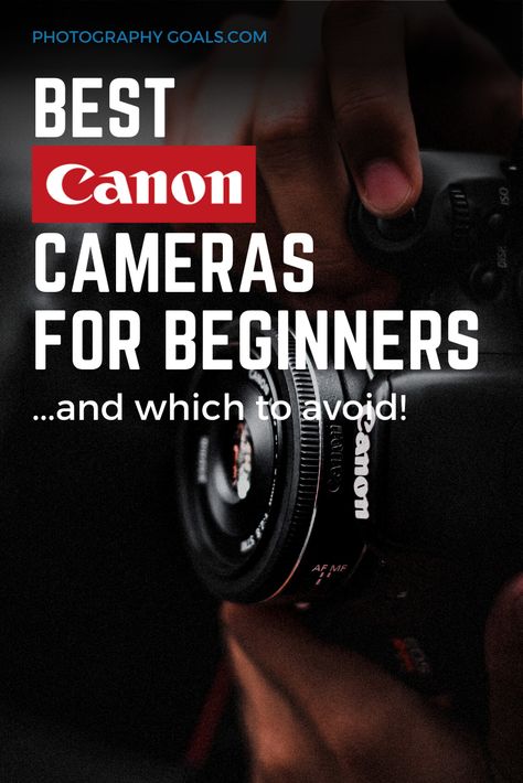 Canon is the largest camera manufacturer in the world and has a huge range of cameras and lenses from beginner to pro. So if you’re a beginner then Canon cameras are a great place to start. But with a number of quality cameras, the choice can be difficult, especially without a lot of experience. Best Canon Camera For Photography, Beginner Photography Camera Canon, Canon Camera For Beginners, Best Professional Camera, Beginner Camera, Best Canon Camera, Cameras For Beginners, Photography Cameras, Best Camera For Photography