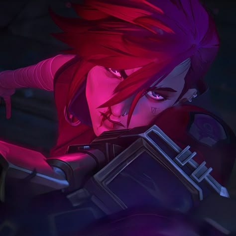 Arcane Vi, Kubo And The Two Strings, Vi Arcane, Vi League Of Legends, Survival Instinct, Yumeko Jabami, Lol League Of Legends, Batwoman, Red Aesthetic