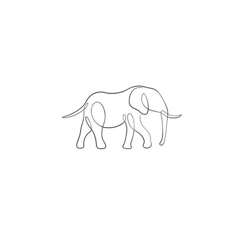 Saint Bernard Tattoo Outline, Elephant Tattoos Fine Line, Single Line Elephant Tattoo, Line Tattoo Elephant, Minimal Elephant Tattoo, Simple Elephant Drawing, Teachers Day Design, Elephant Line Drawing, Easy Elephant Drawing