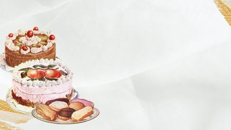 Cake Desktop Wallpaper, Baking Background, Bakery Website, Cake Background, Patisserie Cake, Cake Wallpaper, Bear Cake Topper, Cake Templates, Facebook Cover Design