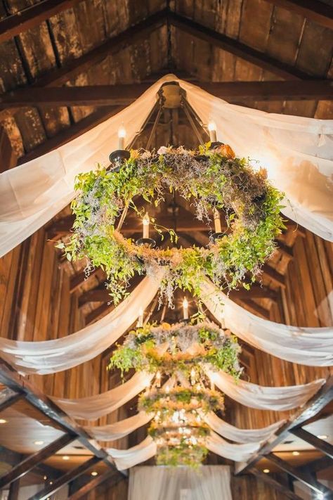 Flower Chandelier Wedding, Chandelier Wedding Decor, Wedding Ceiling, Wedding Chandelier, Barn Wedding Decorations, Flower Chandelier, Floral Chandelier, Wedding Sparklers, Barn Decor