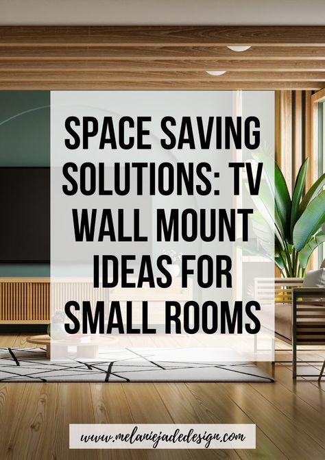 The living room can become particularly crowded, so these TV wall mount ideas can help you make a significant impact in the placement of televisions. Small Room Tv Wall, Wall Mount Tv Ideas Living Rooms, Small Living Room With Tv On Wall, Tv In Living Room Ideas Wall Mounted Tv, Television Wall Ideas Small Spaces, Tv Wall Mount Ideas Living Rooms, Corner Tv Mounting Ideas, Tv On Wall Ideas Living Room Mount Tv, Bedroom Tv Wall Ideas Small Spaces