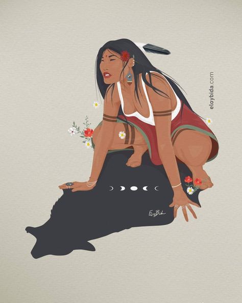 Healer Woman Art, Medicine Woman Art, Indigenous Women Art, Wolf Woman, Female Shaman Art, Missing Indigenous Women Art, Pregnant Wolf Art, Birth Art, Native American Paintings