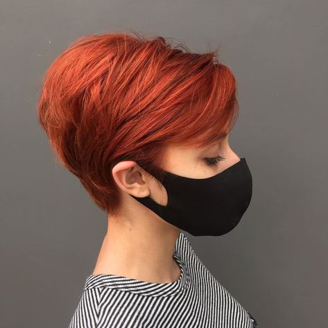 30 Gorgeous Pixie Styles to Try This Fall Red Pixie Haircut, Short Copper Hair, Red Pixie Cuts, Pixie Hair Color, Short Haircuts Ideas, Hair Cut Ideas, Haircuts Ideas, Stylish Short Hair, Small Braids