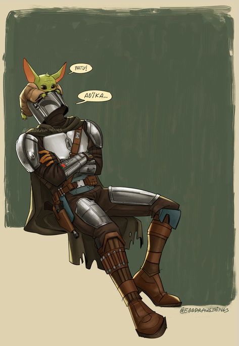 Rough Day Mandalorian Fanart, Din Djarin Fanart, The Mandalorian Fanart, Mandalorian Fanart, Star Wars Drawings, Hipster Girls, Star Wars Comics, Original Trilogy, Star Wars Artwork