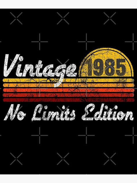 "Vintage Millennial Generation 1985 No Limits Edition Year Born Birthday Gift" Mounted Print by CharJens | Redbubble Millennial Generation, Millennials Generation, Birth Year, Journal Gift, Acrylic Block, Retro Style, Retro Fashion, Birthday Gift, Birthday Gifts